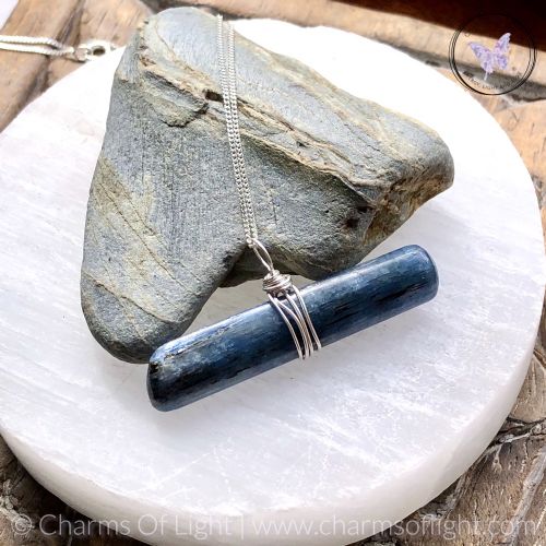 Blue Kyanite Stick Pendant